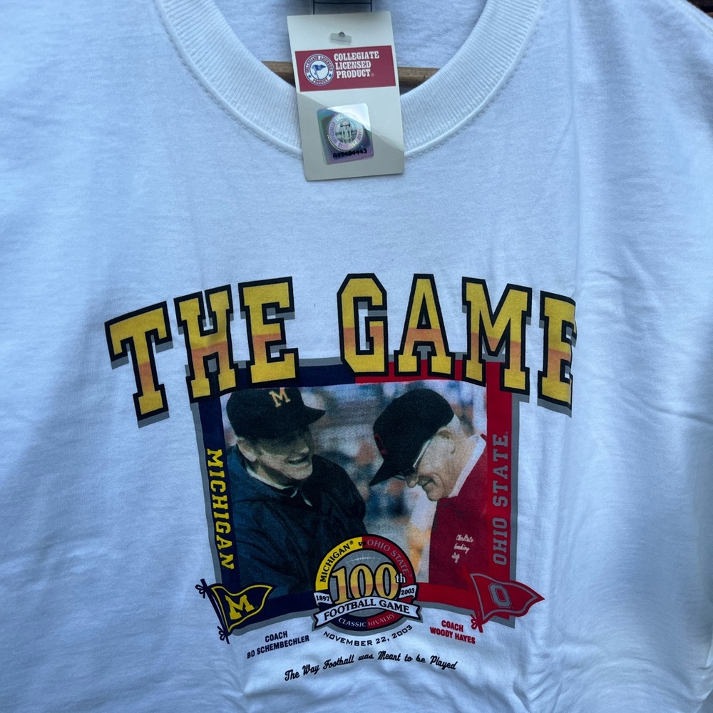 J2 SPORT | NWT Deadstock White Graphic T-Shirt - The Game Michigan 2003 XL - Picture 2 of 5